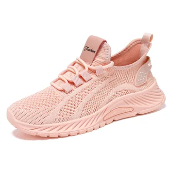 Yeni koşu ayakkabıları Bayanlar Nefes Sneakers Yaz Hafif Örgü hava yastığı kadın spor ayakkabı Açık Lace Up spor ayakkabıları