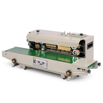 FR-900 sürekli mühürleme makinesi Üretim Tarihi Küçük ısıyla yapıştırma Plastik Film Alüminyum Folyo İndüksiyon Yapıştırma Makinesi