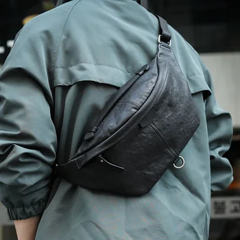 AETOO Bitki tabaklanmış deri göğüs çantası deri erkek çapraz omuzdan askili çanta çapraz vücut çanta basit omuz çantası gelgit marka erkek