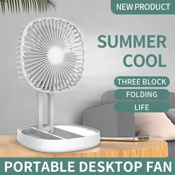 Taşınabilir Katlanır Dilsiz USB Küçük Fan 3 hızlı Rüzgar Masaüstü Açık Yaz Sivrisinek Kovucu Fan 2023 Yeni
