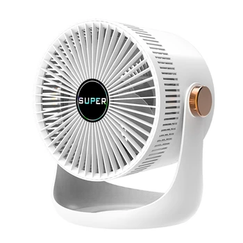 Ev Masa USB Şarj Edilebilir Hava Sirkülasyonu Elektrikli Fan 2400mAh Pil Duvara Monte Soğutma vantilatör fanı