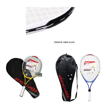 Çocuklar Genç Çocuk Spor Tenis Raketi Alüminyum Alaşım PU Kolu Tenis Raketi