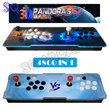 4800 in 1 Pandora Saga Kutusu DX Özel Artı DIY Kiti Amerikan Tarzı Basma Düğmesi Arcade Oyun Konsolu Dolabı (Desen Rastgele)