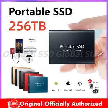 Orijinal Taşınabilir Yüksek hızlı 2TB SSD 256TB Harici Katı Hal Sabit Disk USB3. 1 4TB 8TB 16TB 32TB Arayüzü Mobil Dizüstü Bilgisayar için