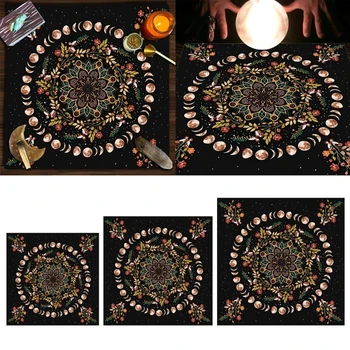 Tarot Kart Masa Örtüsü Sunaklar Bez Moonphases Bitki Astrologys Masa Örtüsü Kehanet Kart Mat Goblen Duvar Damla Nakliye
