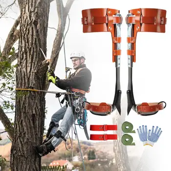 Ağaç Tırmanma Sivri Ayakkabı Botları Ağaç Tırmanma Ekipmanları Artefakt Kiti Dağcı Arborist Aider Aracı Ağaç Eldiven İle Çalışmak