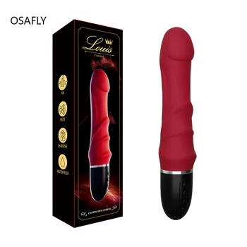 10 Modları Vibratör Yumuşak Silikon Yapay Penis Gerçekçi Penis Güçlü Motor G-spot Klitoral Stimülatörü Kadın Masturbator Yetişkin Seks Oyuncakları