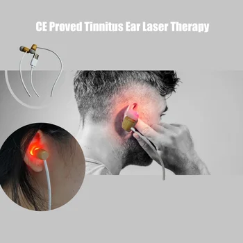 USB tipi Kulak kırmızı ışık tedavisi İçin Timpanit Tinnitus Ani sağırlık kırmızı ışık tedavisi kulak tıkacı ışınlama LLLT fizyoterapi