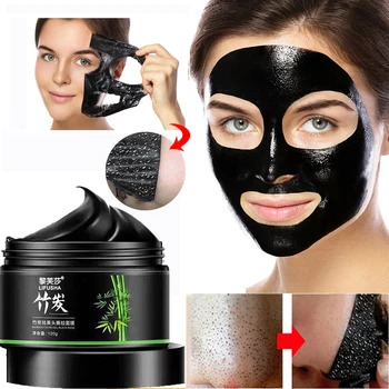 Bambu Yüz Siyah Nokta Remover Maske Çamur Cilt Bakımı Gözenekleri Küçültmek Akne Siyah Kafa Kaldırma Burun Temizleme Arındırıcı Peel Tipi Maskeleri