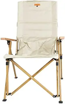 4-Level Ayarlanabilir kamp sandalyesi Kol Dayama ile, Yüksek Geri Uzanmış Açık Sandalye Yetişkinler için, katlanır Çim Sandalye Taşıma Çantası ile