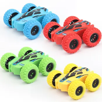 Çocuk Atalet Çift taraflı Damperli Kamyon Dayanıklı Düşen 360 Yuvarlanan Dönen oyuncak araba Döndü Çocuk Hediye oyuncak arabalar