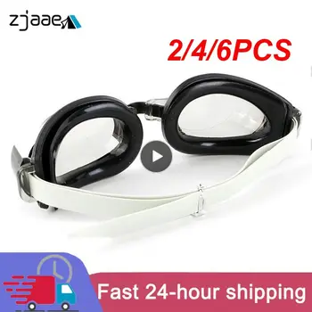 2/4/6 ADET Çocuk Yüzme Üç parçalı Ayarlanabilir Anti Sis yüzme gözlükleri burun mandalı Kulak Tıkacı Renk Rastgele Yüzme Seti