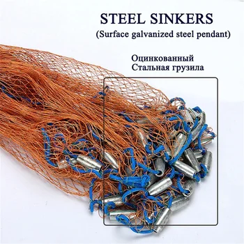 Alüminyum Alaşımlı Halka Balıkçılık Net Çok Boyutlu Balıkçılık Döküm Net Mücadele Örgülü Hattı Atma File Çoraplar Çelik Kolye ile
