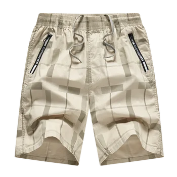 Yaz Erkek 6XL Rahat Şort Spor %2023 Pamuklu Pantolon Bermuda Erkekler Boardshorts Homme Klasik Marka Giyim Plaj Erkek