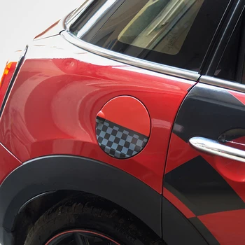 Doldurma kapağı dekorasyon kapak Yakıt deposu kapağı 3D styling sticker BMW MİNİ COOPER İçin F55 F56 Araba aksesuarları dış Modifikasyonu