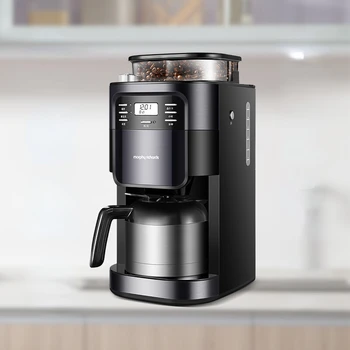Mofeı Amerikan kahve makinesi MR1028 tam otomatik ev küçük elektrikli öğütme makinesi all-in-one makine