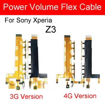 Sony Xperia için Z3 D6653 D6603 D6643 3G 4G Açık / Kapalı Güç Ses Düğmesi Flex Kablo İle Mikrofon Vibratör