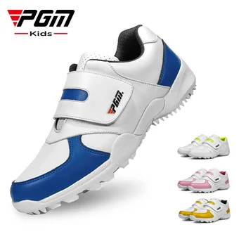 PGM Çocuk Kız Erkek Golf ayakkabıları kaymaz Deri Açık Çocuk Sneakers spor ayakkabı XZ054