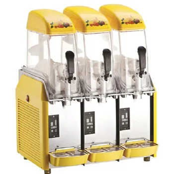 12L * 3 Ticari Slush Makinesi Kar Eritme makinesi üç Tank buzlu içecek Soğuk İçecek Dağıtıcı Smoothies Makinesi