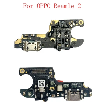 USB şarj portu Şarj Kurulu Flex Kablo OPPO Reamle 2 fiş konnektörü Mikrofon Flex Kablo İle