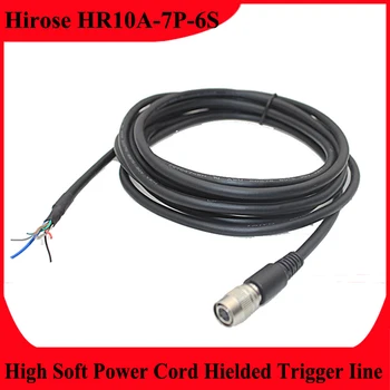 Uyumlu Hirose HR10A-7P-6S Yüksek Yumuşak Güç Kablosu Korumalı Tetik Hattı İle Uyumlu Basler Hikvision Endüstriyel Kameralar