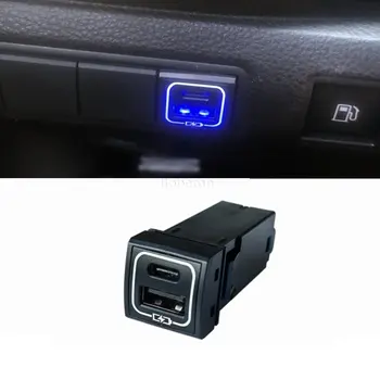 Araba Takılı QC3. 0 USB Tip-c Telefon Şarj Cihazı Hızlı Şarj Arayüzü Soketi Toyota Corolla LEVİN Wildlander 2019-2022 için