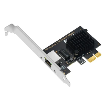 SSU PCI Express Ağ Kartı 2.5 Gbps Gigabit Ethernet PCIE Ağ Kartı lan kartı 1 Port RJ45 için I225V Cips masaüstü bilgisayar