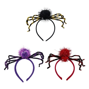 Karikatür Örümcekler Şekil Saç Çember Photoshoot Saç Tutucu Cadılar Bayramı Cosplay Parti Kostüm Şapkalar Çocuklar Kadınlar için