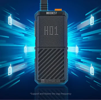 Beebest A308 Ultra İnce walkie talkie mini Su Geçirmez amatör radyo pmr radyo desteği APP ayarı bluetooth kulaklık 2023 yeni