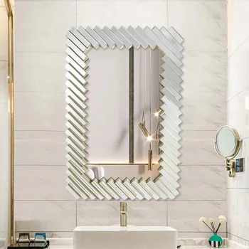 Uzun Makyaj Duvar Dekoratif Ayna Tam Vücut Altın Büyük Vintage Dekoratif Ayna Banyo Specchio seramik karo YX50DM
