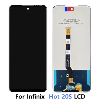 100 % Test Edilmiş Orijinal Siyah 6.78‘ Infinix Sıcak 20S LCD Hot20S X6827 Ekran dokunmatik ekranlı sayısallaştırıcı grup Yedek Parçalar