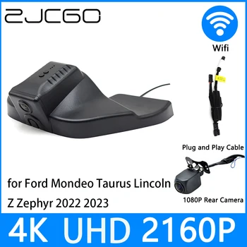 ZJCGO Çizgi Kam 4K UHD 2160P Araba Video Kaydedici DVR Gece Görüş park Ford Mondeo Taurus Lincoln Z Zephyr 2022 2023