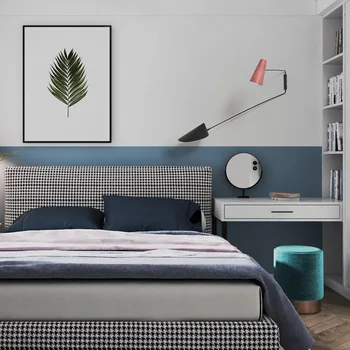 Modern Oturma Odası Yatak Odası İskandinav Minimalist Salıncak Kolu Ayarlanabilir Endüstriyel duvar Lambası Tasarımcı Demir Sanat E14 Led iç mekan aydınlatması