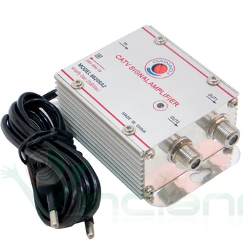 FOCAN en iyi kalite 2 Yollu 20db CATV TV Anten sinyal amplifikatörü Güçlendirici Splitter F konnektörü ile (Eueope Fiş)