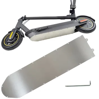 Elektrikli Scooter Paslanmaz Pil Alt Kapak İçin Su Geçirmez Halka İle Ninebot Max G30 Scooter Şasi Kalkanı E-scooter Parçaları