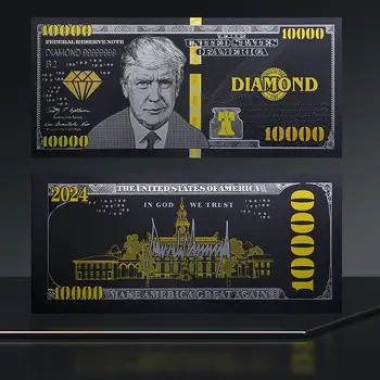 5000 adet Amerika Trump Donald John Trump Banknot 24K Altın Kaplama Koleksiyonu İçin