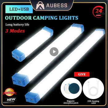 USB LED çadır lamba tüpü Ev Elektrik kesintisi Çalışma dolgu ışığı 3 Dişliler Uzun Şerit Acil Durum ışığı Dış Aydınlatma Taşınabilir Fener