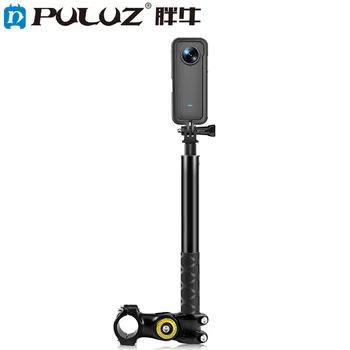 PULUZ Motosiklet Bisiklet Gidon Fikstürü Dağı Kamera Braketi Adaptörü Monopod Standı ile
