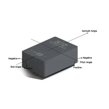 3 Eksenli Fluxgate pusula sensörü yüksek hassasiyetli ivmeölçer Açı ölçümü eğim sensörü inklinometre sensörü