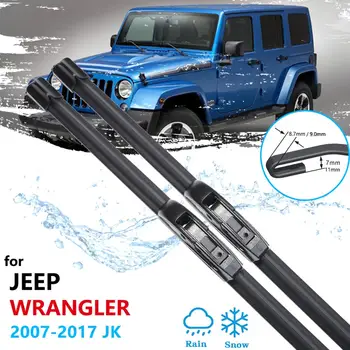 Jeep Wrangler JK için 2007~2017 araba sileceği Bıçakları Ön Cam Ön Cam Silecekleri Araba Aksesuarları 2008 2009 2015 2016
