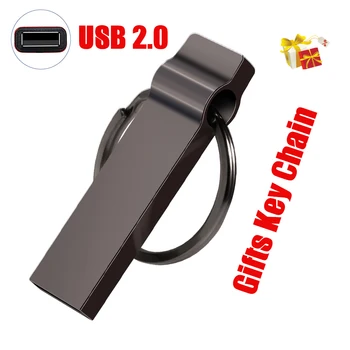 Siyah Beyaz Mini Metal USB flash sürücü 64GB Ücretsiz özel logolu Kalem Sürücüler 32GB Düğün Fotoğrafçılığı Hediyeler Memory Stick 16GB 8GB 4GB
