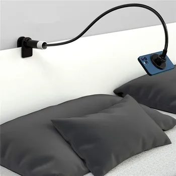 Gooseneck Telefon Tutucu Telefon Dağı Yatak Masası Esnek Tembel Uzun Kol Dağı Standı iPhone 14 13 12 Serisi MagSafe Kılıfları