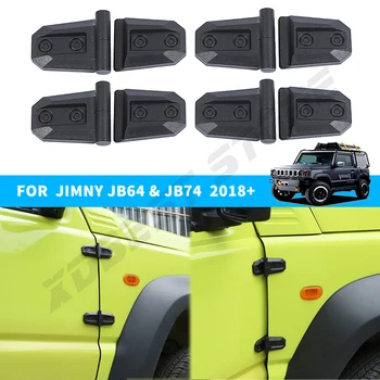 4 Adet ABS Araba Yan kapı menteşesi Dekorasyon Kapak Trim Suzuki Jimny İçin JB64 JB74 2019-2023 Pervaz Dış Şekillendirici Aksesuarları
