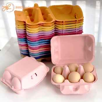 20 Adet Tavuk Yumurtası Kartonları - Biyobozunur Yumurta Kartonu 6 Hücreli Yumurta Tutucular, Çiftlik Freshies Boş Yumurta Kartonları Yarım Düzine Yumurta Kartonları