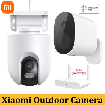 Xiao mi akıllı Açık Kamera CW400 2.5 K mi ev 360 WiFi CCTV Güvenlik Kamera 1080 P Kablosuz Gözetim IP Pil Kamerası