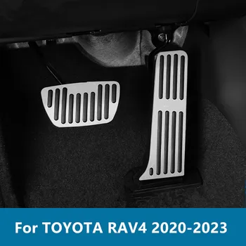 TOYOTA için RAV4 2020-2023 Gaz fren pedalı Modifiye özel alüminyum alaşımlı gaz fren pedalı İç Oto Aksesuarları
