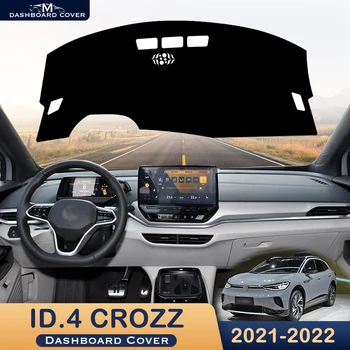 Volkswagen VW KİMLİĞİ için.4 CROZZ 2021-2022 Araba Dashboard Kapak Önlemek ışıklı çerçeve Enstrüman Platformu sümen Koruyucu Halı