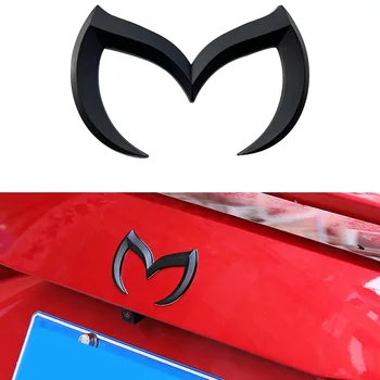 Kırmızı Kötü M Logo Amblem Rozet Çıkartması Mazda Tüm Model Araba Gövde Arka Bagaj çıkartma Tabela Dekor Aksesuarları