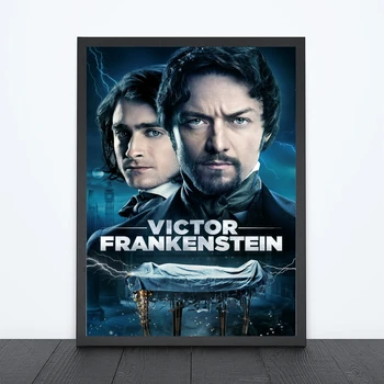 Victor Frankenstein (2015) Klasik Film Afiş Sanat Kapak Yıldız Fotoğraf Baskı Daire Ev Dekor Duvar Boyama (Çerçeve Yok)