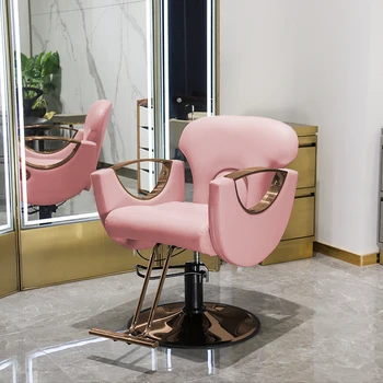 Stilist Manikür berber Sandalyeleri Profesyonel Pedikür Estetik Döner Tabure Altın Sedia Girevole güzellik salonu mobilyası YR50BC